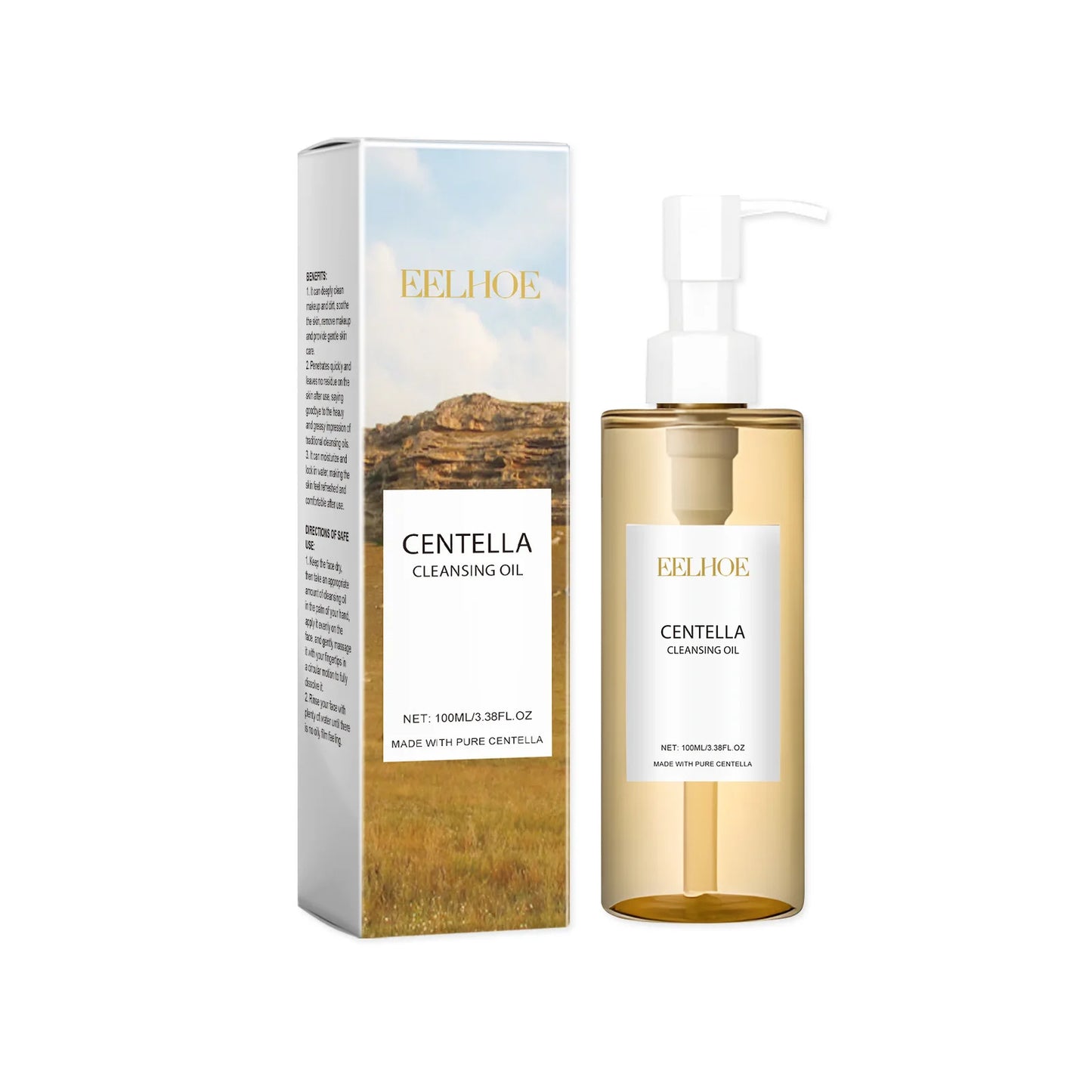 EELHOE Centella Cleansing Oil & Pads – Sanfte Tiefenreinigung für empfindliche Haut